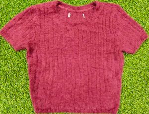 New Maroon Woollen Top