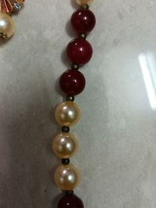 Maroon Colour Moti Set