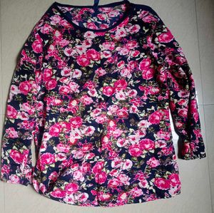 Flower Print Top
