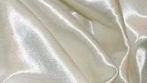 White Satin Fabric 5 mtr