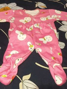 Cute Bunny Print Baby Onesie