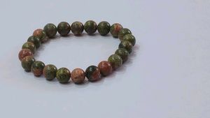 Unakite Beaded Bracelet