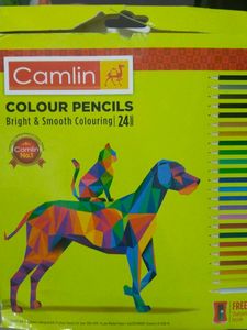 Camlin Pencil Colours 24 Shades With Sharpener
