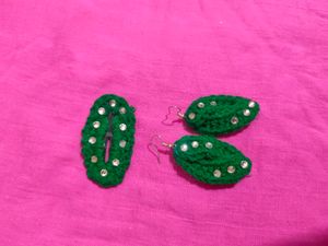 Earrings And Clip
