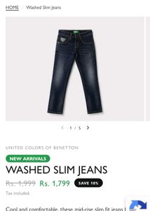Distressed Denim Capri Pants