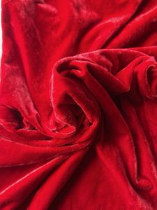 Red Velvet Lace-Up Mini Dress