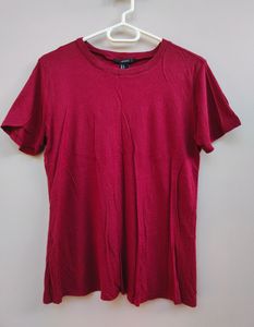 Forever 21 Maroon/Burgundy T-shirt