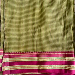 Silk Saree With Small Checks