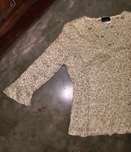 Brasso Net Beautiful Lace Work Top