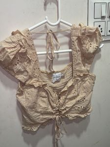 Eyelet Crop Top