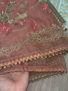 Elegant Beige Embroidered Salwar Kameez