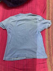 Benetton Light Blue Printed Shirt