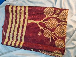 Elegant Maroon Saree
