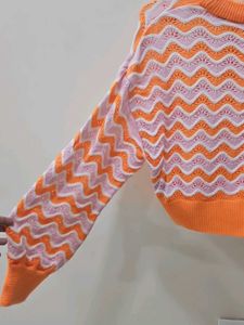 Retro Wave Knit Sweater