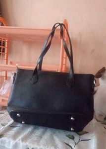 Elegant Black Tote Bag