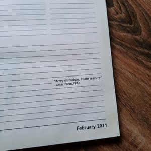 Bollywood Theme Diary
