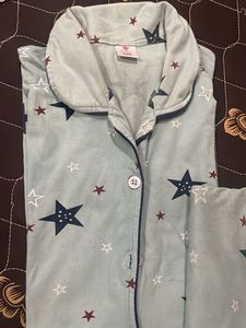 Night Suit Set With Star Pattern