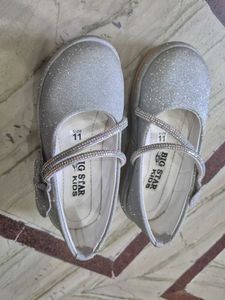Cute Silver Sparkle Shoes