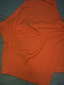 Orange Halter Top