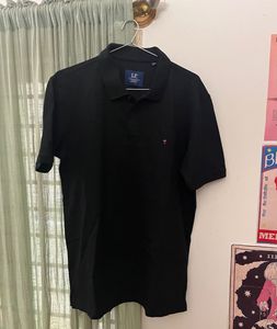 Louis Phillipe Black Polo Shirt