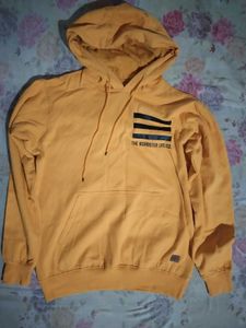 Roadster Mustard Color Yellow Hoodie
