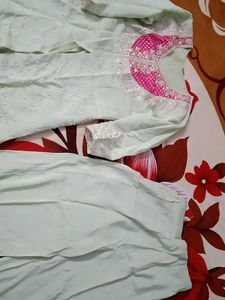 Elegant Beads embroidery kurta set