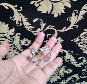 Double Finger AD Flower Leaf Ring adjustable One