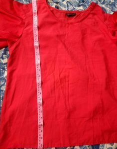 Oomph!! Coral Flutter Sleeve Top