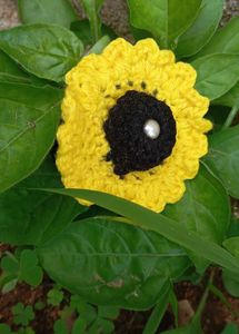 😍pack Of 6 crotchet Flower Hair Tie💫