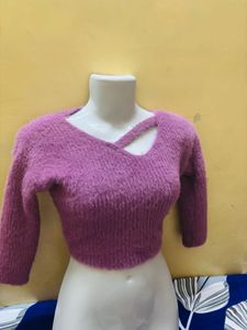 Purple Fuzzy Sweater