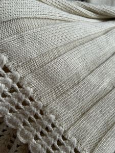 Vintage Cream Knit Sweater Dress