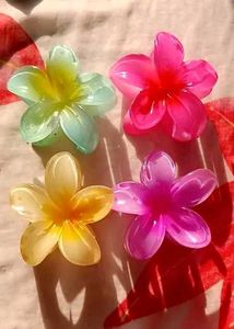 Flower Hair Clips - Set of 4
