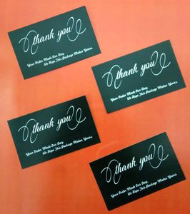 180 Big Thankyou Cards On 300 GSM Art Card