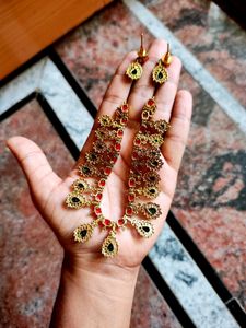 Kempu Neck Set