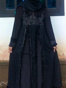 Black Abaya And Sharara