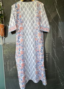 Floral Print Cotton Kurta