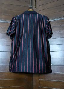 Men Striped Casual Polo Tshirt