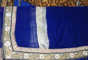 Heavy Embroidery Work Saree