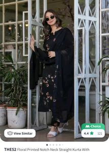 Black Kurta Set