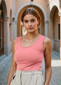 Pink Sleeveless Tank bodysuit