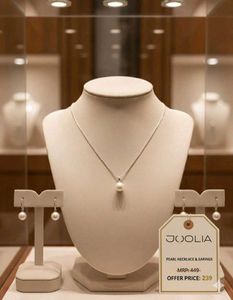 Pearl Pendant Necklace &amp; Earrings Set