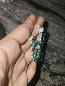 Green Stone Earrings