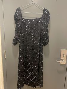 Polka Dot Midi Dress