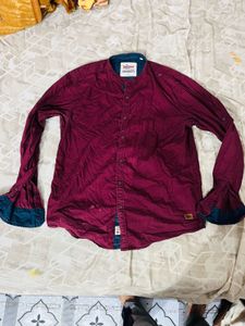Long Sleeve Stand Collar Shirt