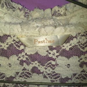 Lace Open Front Cardigan