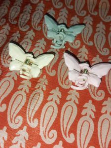 Cute Pastel Butterfly Mini Hair Clips