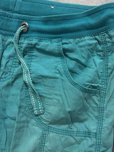 Teal Casual Pants