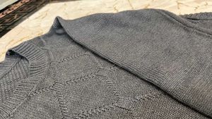 Gray Patterned Sweater