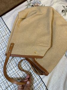Super Cool Jute Kinda Hobo Tote Bag