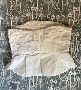 White Strapless Corset Top